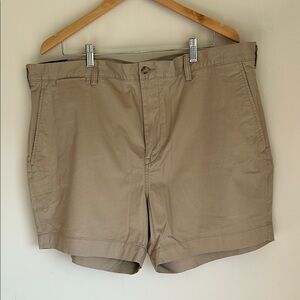 Polo by Ralph Lauren Tan Flat Front Shorts